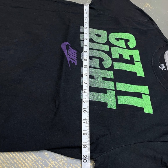 Nike Sportswear Get It Right Shirt Large Black Joker Better World Vintage - Picture 5 of 6